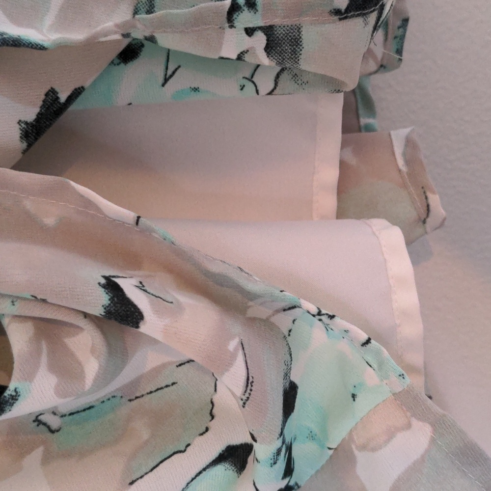 Ricki's Foral A-Line Skirt Women's Size 10 Lined Back Zip Mini Cottagecore - Picture 6 of 9